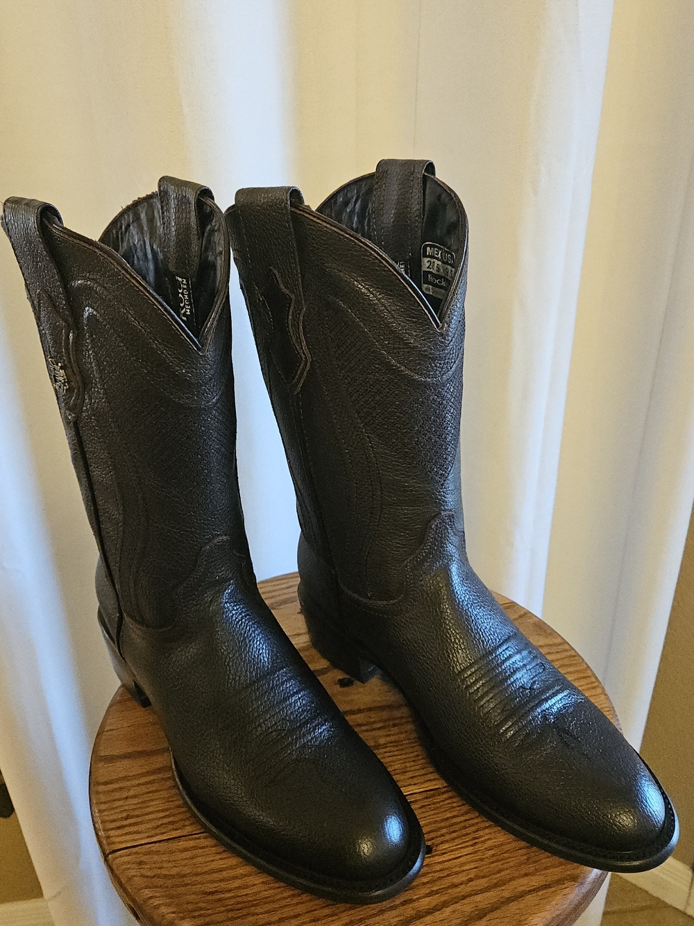 Men's Classic Brown Cowboy Boots - Western Pull-On Style